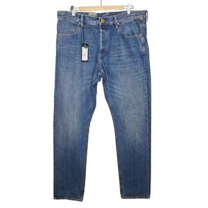 G-Star Raw Triple A Regular Straight Jeans Mens 38 x 36 Faded Sea Moss Destroyed